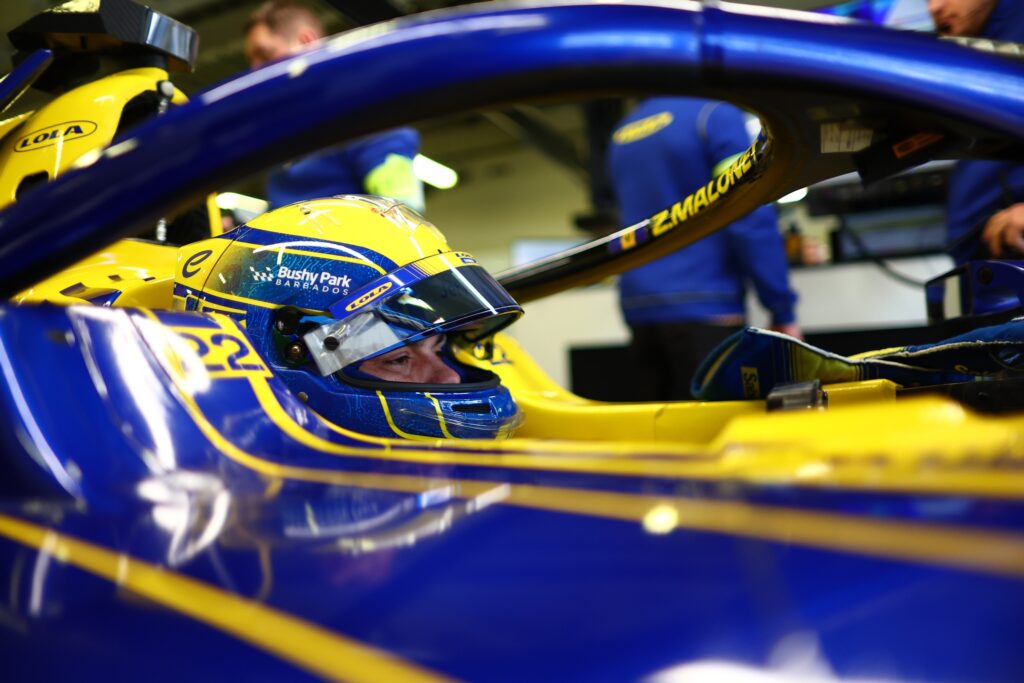 Zane Maloney w bolidzie Lola Yamaha ABT podczas kwalifikacji Mexico City E-Prix