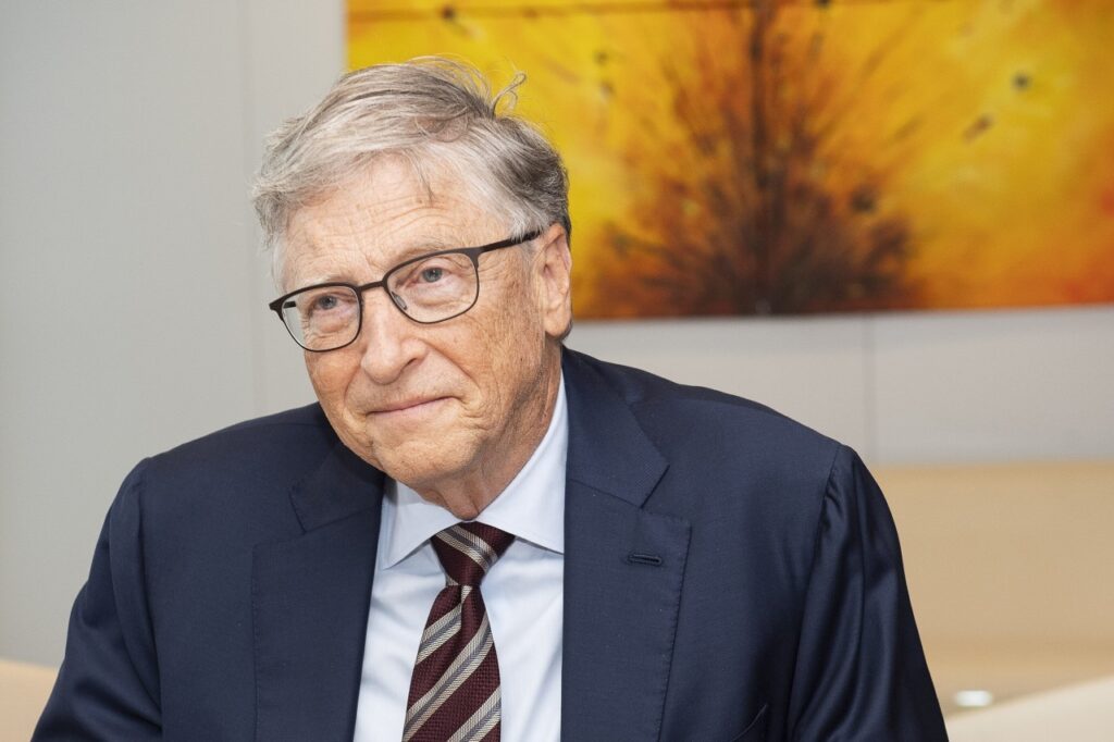 Bill Gates podczas rozmowy