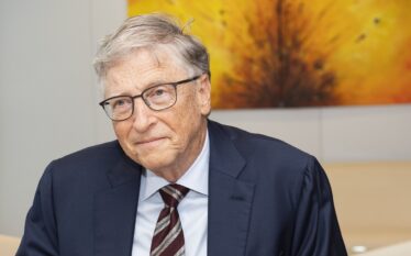 Bill Gates podczas rozmowy